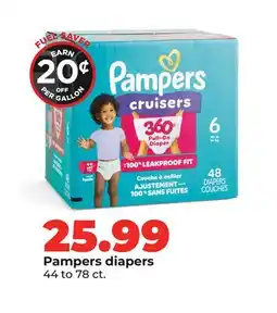 Hy-Vee Pampers diapers offer