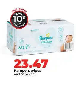 Hy-Vee Pampers wipes offer