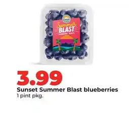Hy-Vee Sunset Summer Blast blueberries offer