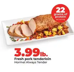 Hy-Vee Fresh pork tenderloin offer