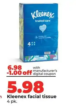 Hy-Vee Kleenex facial tissue offer