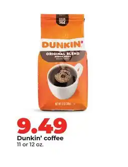 Hy-Vee Dunkin' coffee offer