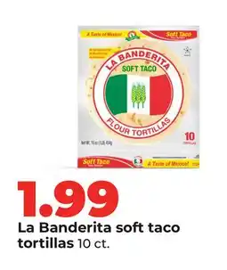 Hy-Vee La Banderita soft taco tortillas offer