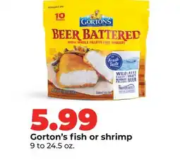 Hy-Vee Gorton's fish or shrimp offer