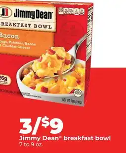 Hy-Vee Jimmy Dean breakfast bowl offer