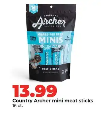 Hy-Vee Country Archer mini meat sticks offer