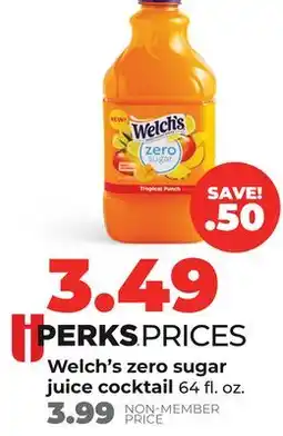 Hy-Vee Welch's zero sugar juice cocktail offer