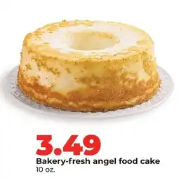 Hy-Vee Bakery-fresh angel food cake offer