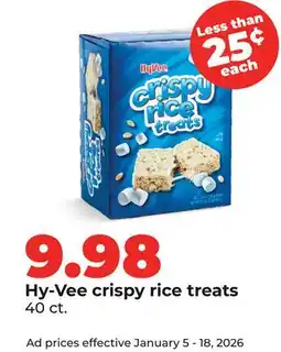 Hy-Vee Hy-Vee crispy rice treats offer