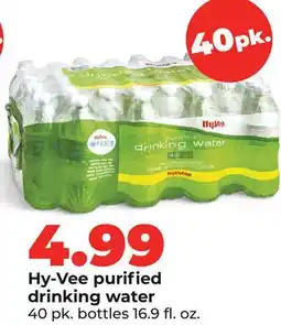 Hy-Vee Hy-Vee purified drinking water offer