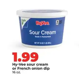 Hy-Vee Hy-Vee sour cream or French onion dip offer