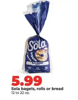 Hy-Vee Sola bagels, rolls or bread offer