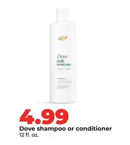Hy-Vee Dove shampoo or conditioner offer