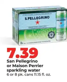 Hy-Vee San Pellegrino or Maison Perrier sparkling water offer