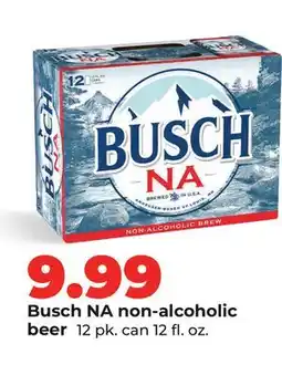 Hy-Vee Busch NA non-alcoholic beer offer