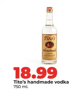 Hy-Vee Tito's handmade vodka offer