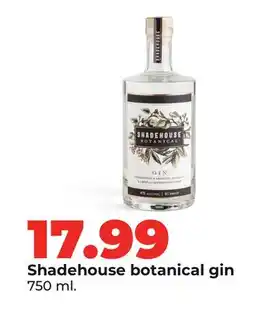 Hy-Vee Shadehouse botanical gin offer