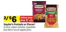 Meijer Snyder's Pretzels or Pieces offer