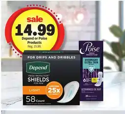 Meijer Depend or Poise Products offer