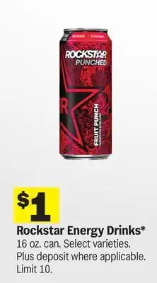 Meijer Rockstar Energy Drinks offer