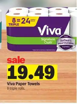 Meijer Viva Paper Towels offer