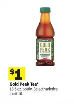Meijer Gold Peak Tea offer