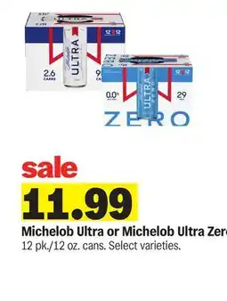 Meijer Michelob Ultra or Michelob Ultra Zero offer