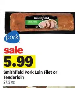 Meijer Smithfield Pork Loin Filet or Tenderloin offer