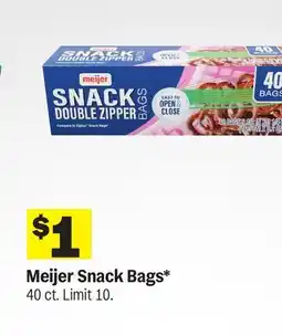 Meijer Meijer Snack Bags offer