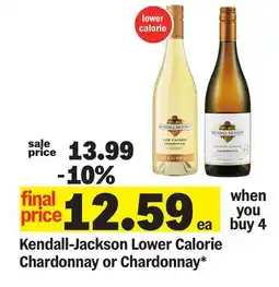 Meijer Kendall-Jackson Lower Calorie Chardonnay or Chardonnay offer