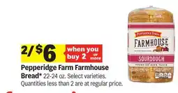 Meijer Pepperidge Farm Farmhouse Bread offer