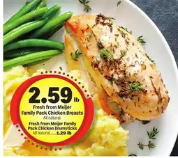 Meijer Fresh from Meijer Family Pack Chicken Breasts offer