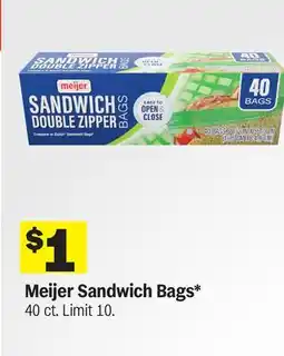 Meijer Meijer Sandwich Bags offer
