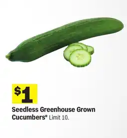 Meijer Seedless Greenhouse Grown Cucumbers offer