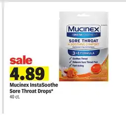 Meijer Mucinex InstaSoothe Sore Throat Drops offer