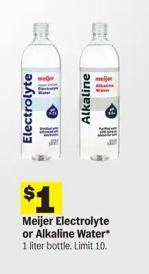 Meijer Meijer Electrolyte or Alkaline Water offer