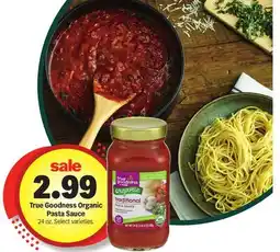 Meijer True Goodness Organic Pasta Sauce offer