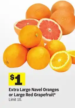 Meijer Extra Large Navel Oranges or Large Red Grapefruit offer