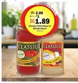 Meijer Classico Pasta Sauce or Alfredo Sauce offer