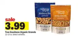 Meijer True Goodness Organic Granola offer