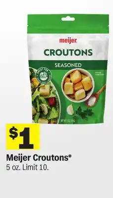 Meijer Meijer Croutons offer