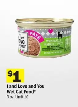 Meijer I and Love and You Wet Cat Food offer