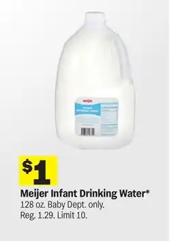 Meijer Meijer Infant Drinking Water offer