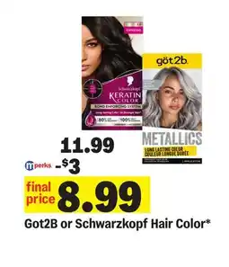 Meijer Got2B or Schwarzkopf Hair Color offer