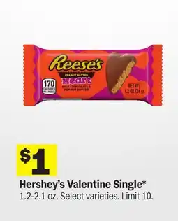 Meijer Hershey's Valentine Single offer