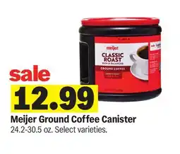 Meijer Meijer Ground Coffee Canister offer