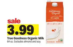 Meijer True Goodness Organic Milk offer