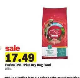 Meijer Purina ONE +Plus Dry Dog Food offer