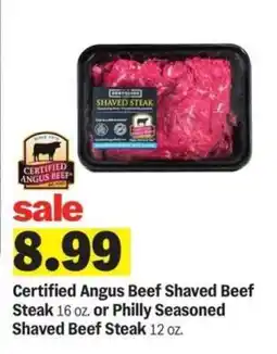 Meijer Certified Angus Beef Shaved Beef Steak offer