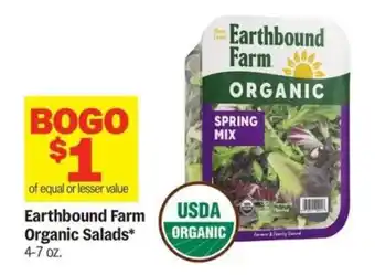 Meijer Earthbound Farm Organic Salads offer